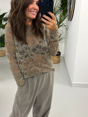 The Luna Lace Mesh - Taupe (Size 10-16)