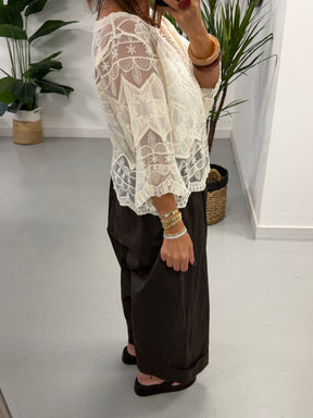 Seville Lace Top - Cream