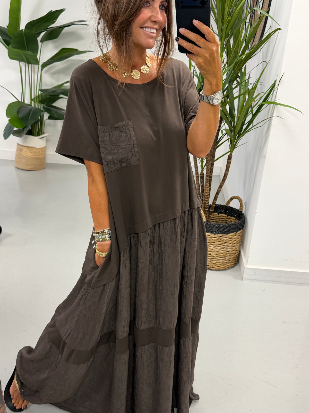 Harlow Vine Maxi - Chocolate