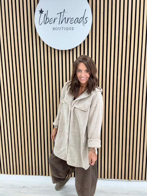 The Big Softie Military Shirt - Stone
