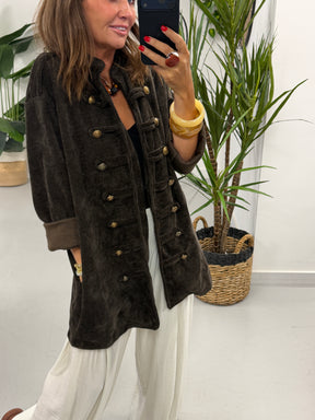 The Big Softie Military Jacket - Chocolate