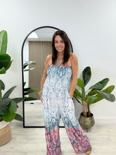 The Mediterranean Bardot Jumpsuit - Aqua