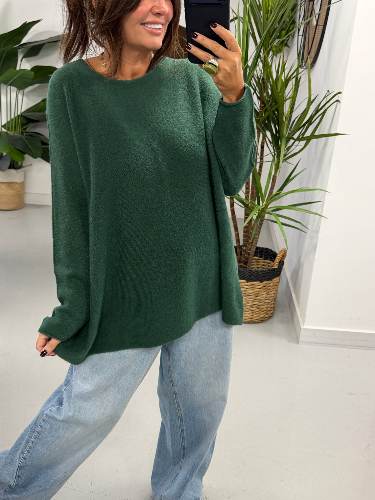 The Chelsea Soft Knit - Forest Green
