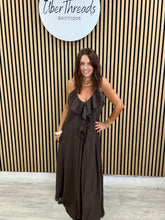 Serenity Ruffle Dress - Chocolate