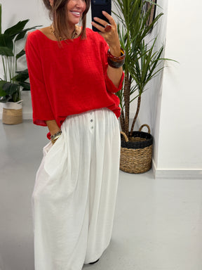 Basic Cotton Top - Red