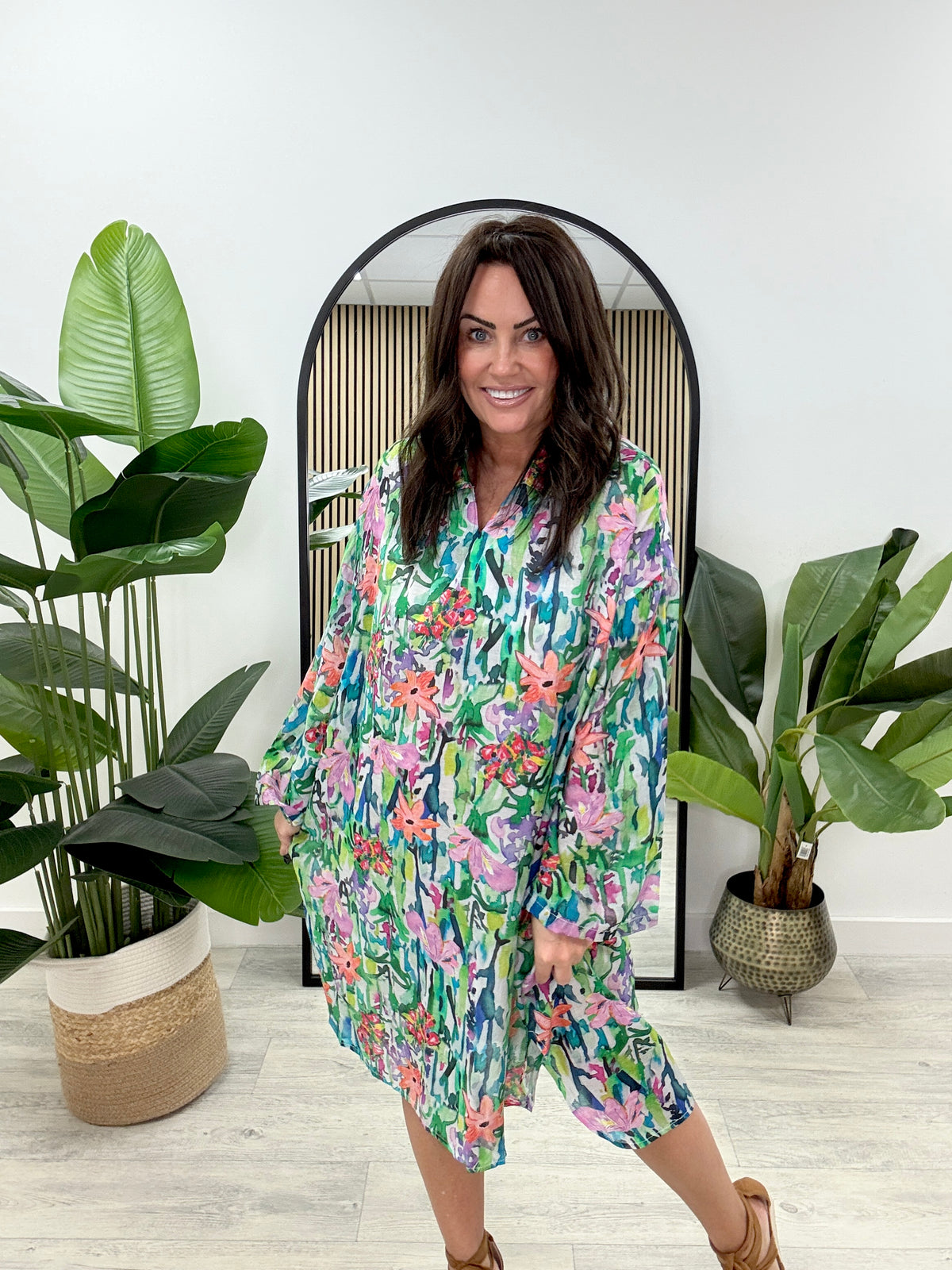 Bella Blue Amara Hi Lo Tunic (sized) - Multi