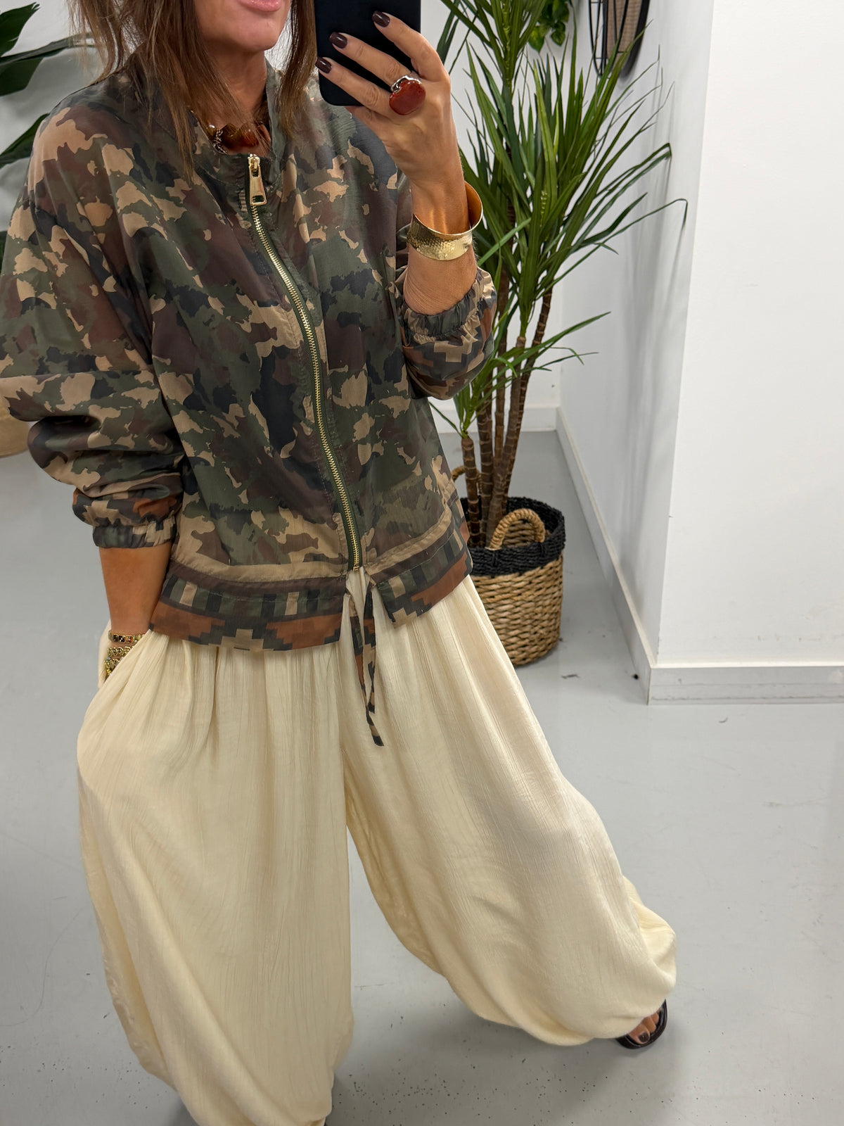 Lightweight Camo Jacket - Khaki
