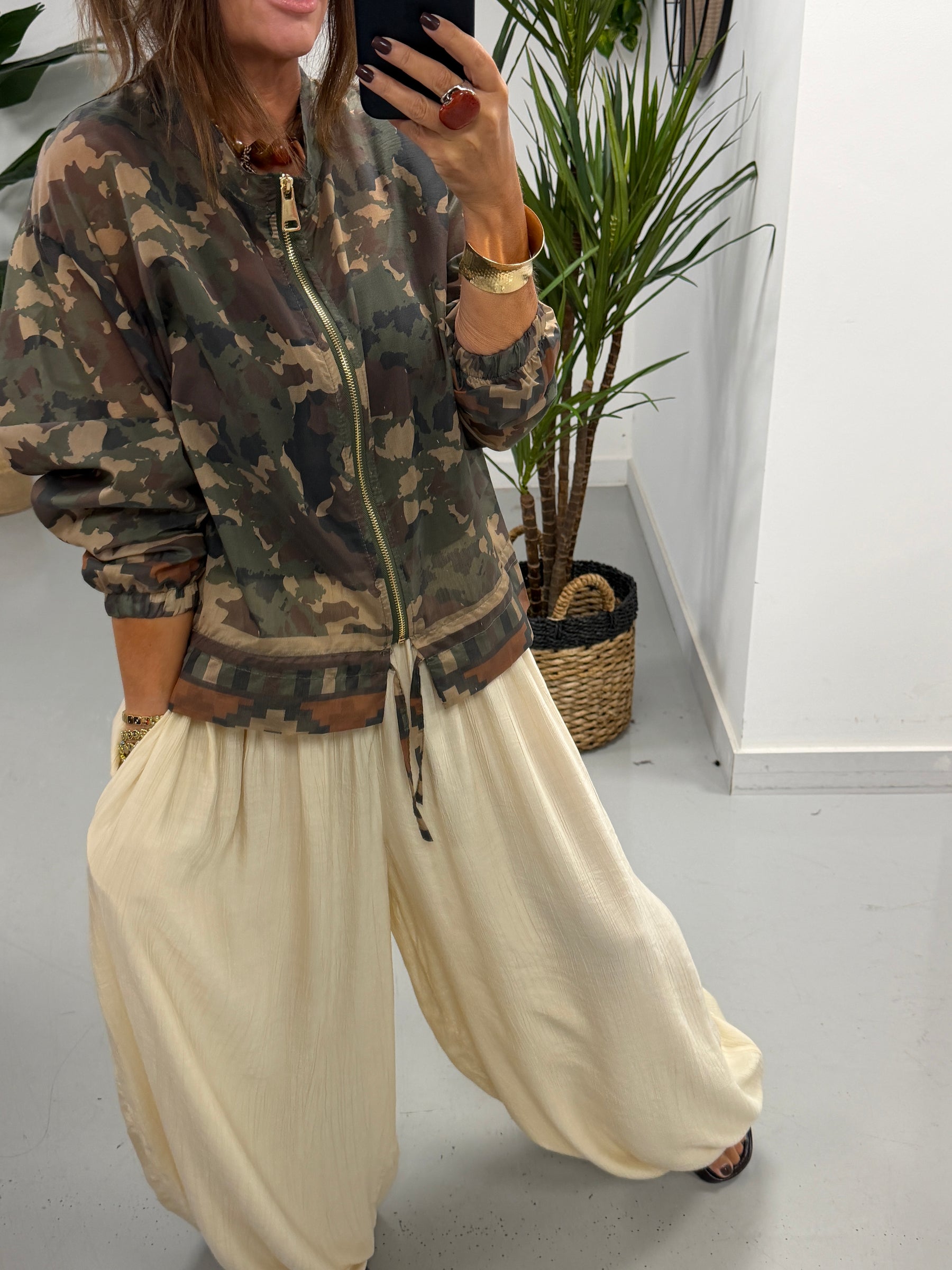 Lightweight Camo Jacket - Khaki
