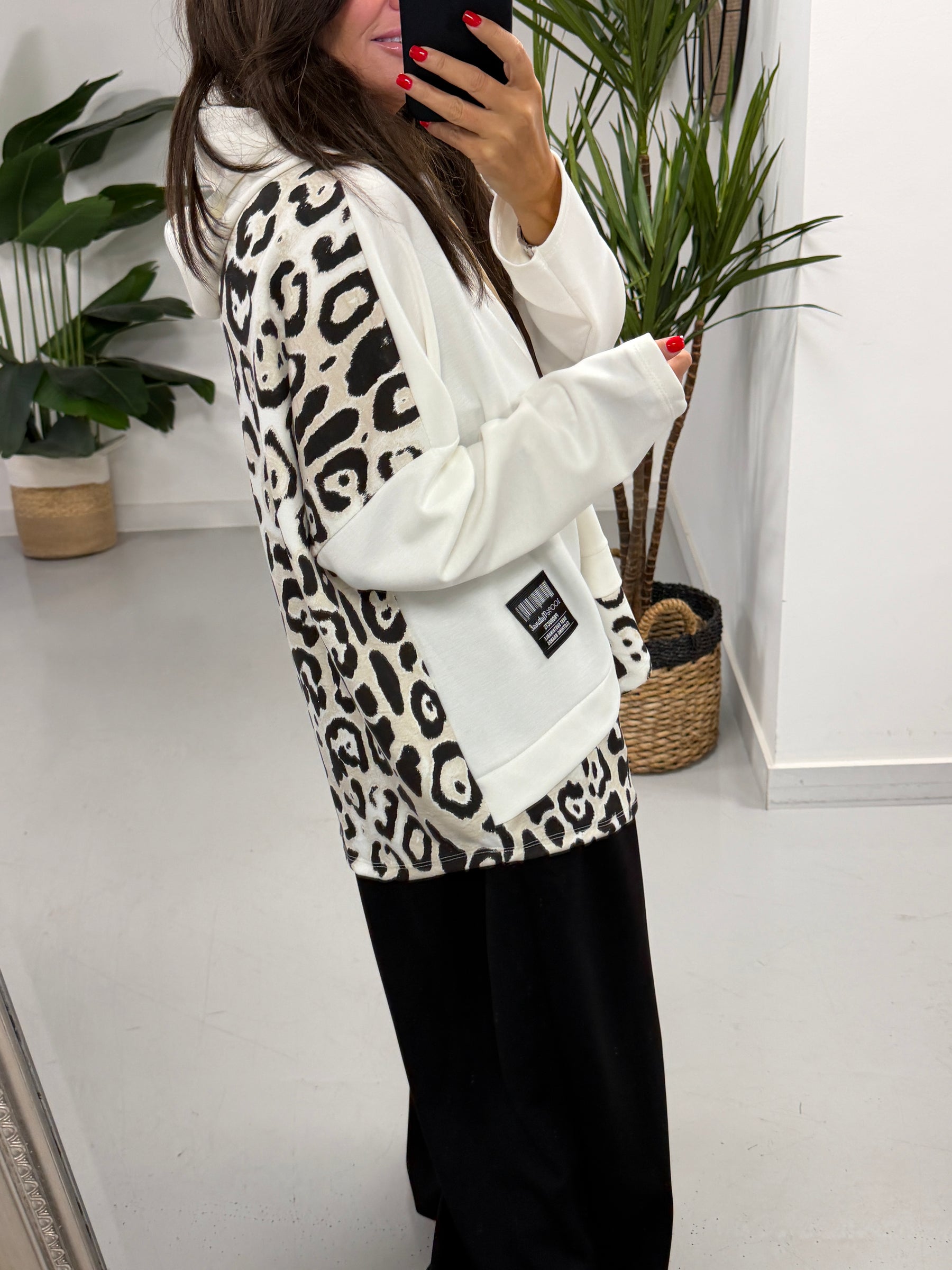 Animal Scuba Hoodie - Winter White