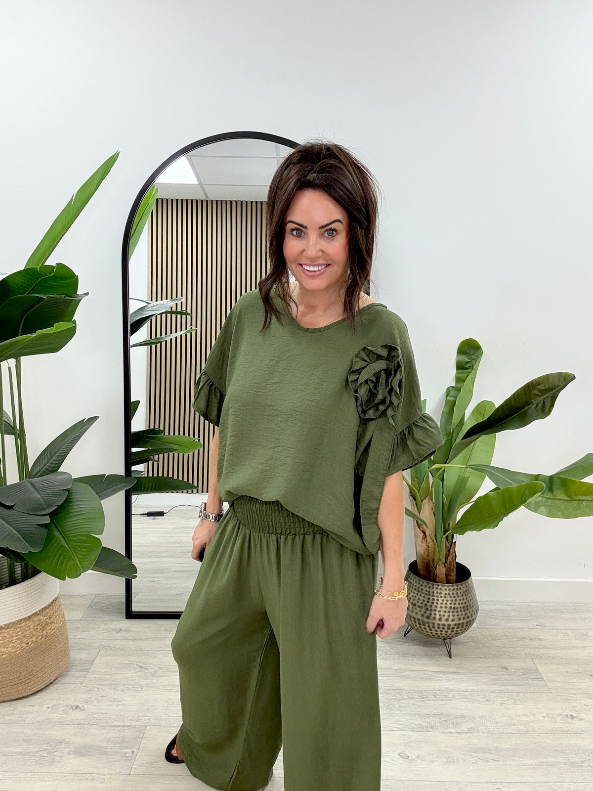 Rosette Co-Ord - Khaki