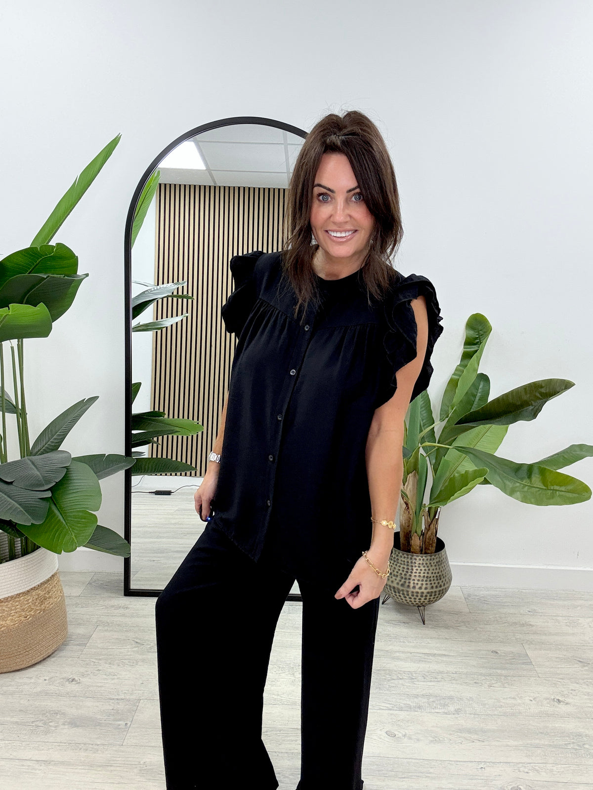 Bromley Button 2 Piece - Black