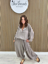 Sahara Linen Cocoon Trousers - Mocha