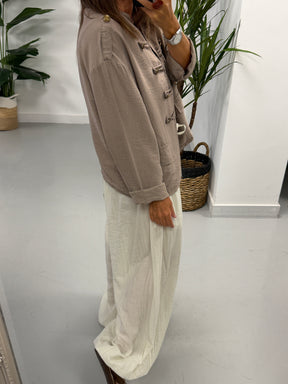 Military Jacket - Taupe (Pre Order)