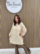 Fly Out 3D Rose Jumper Dress - Cream