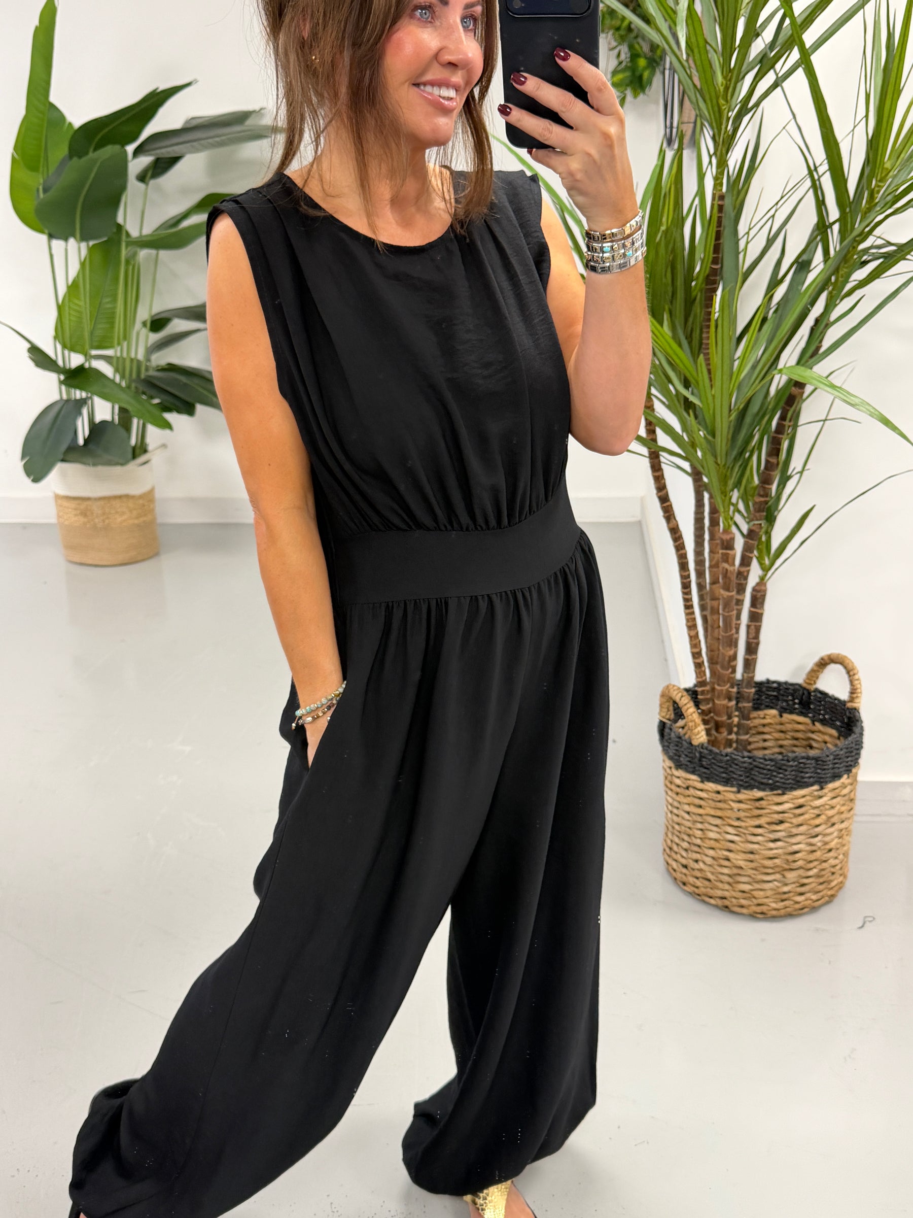 The Balloon Jumpsuit - Black