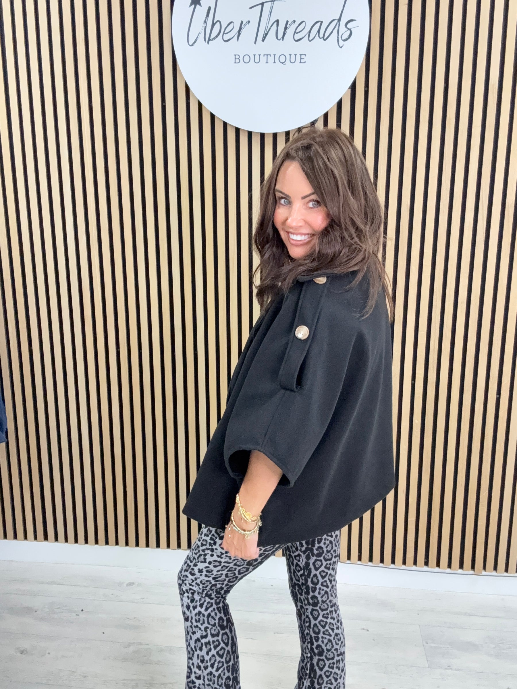 The Sleeveless Trench - black