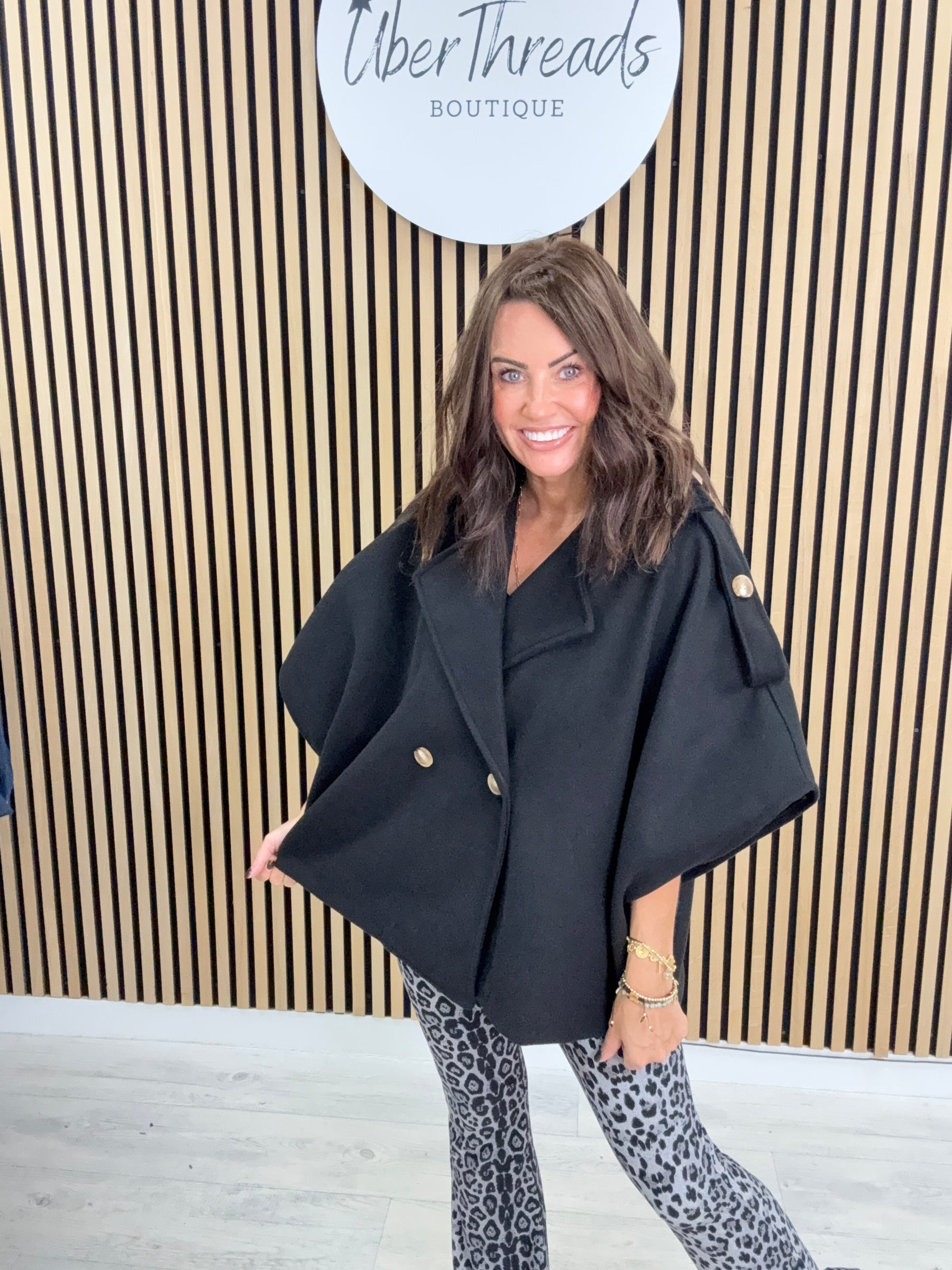 The Sleeveless Trench - black