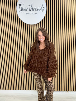 The Shaggy Jumper - Chocolate