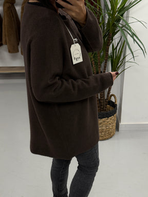 The Chelsea Round Neck Knit - Chocolate