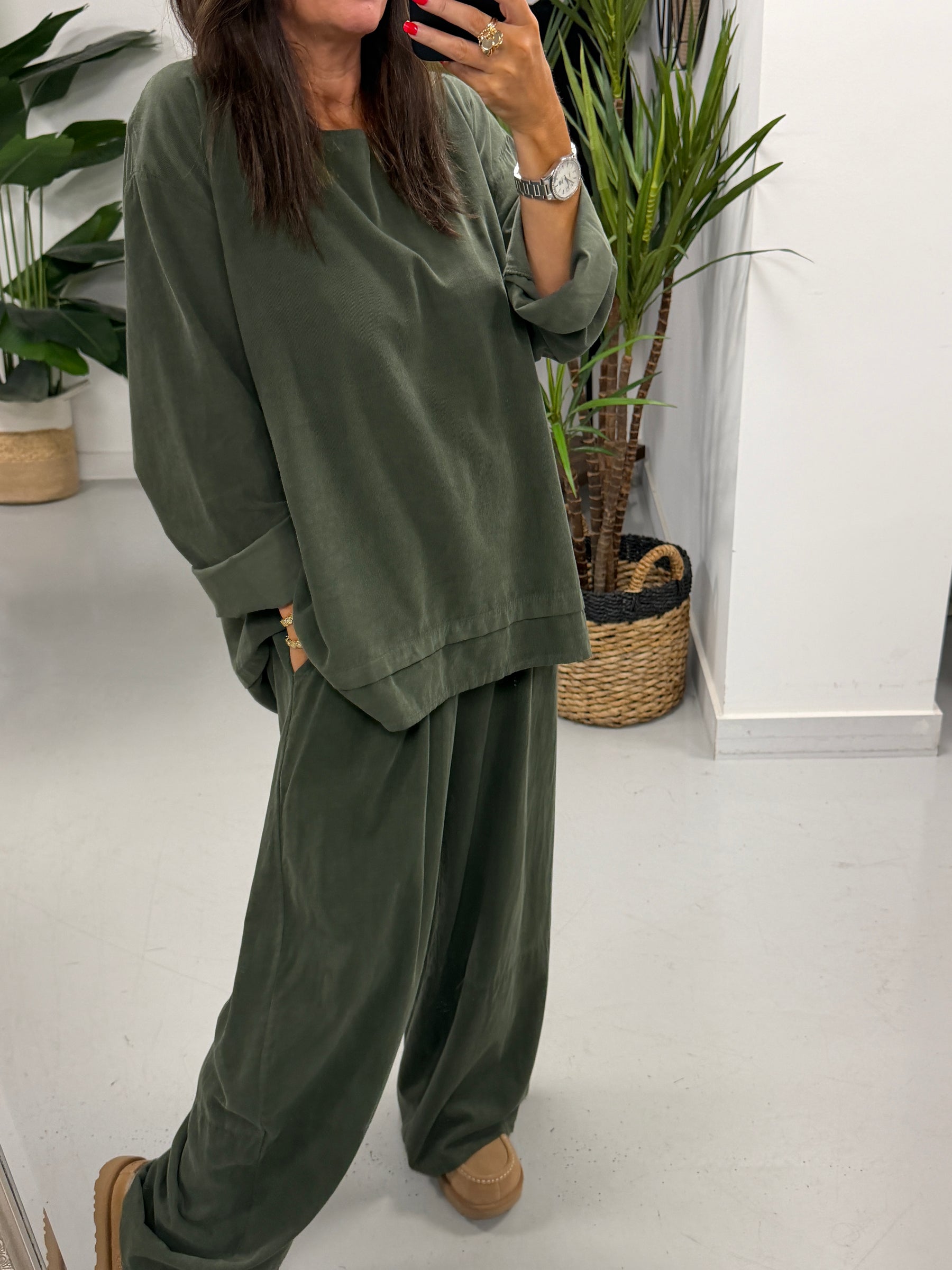 The Needlecord Tunic - Khaki