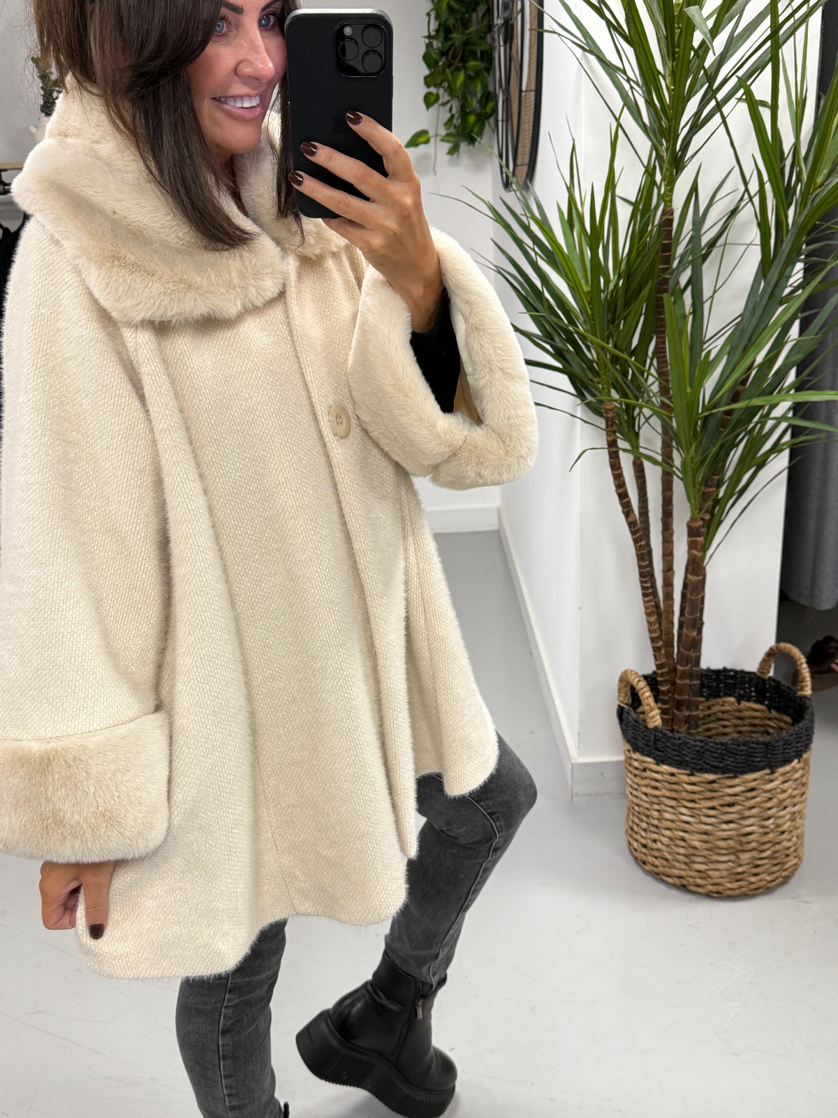 Kensington Swing Jacket - Winter White