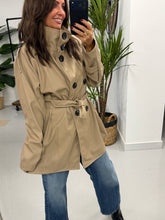 Faux & Fierce PU Trench Jacket - Camel (Size 12-16)