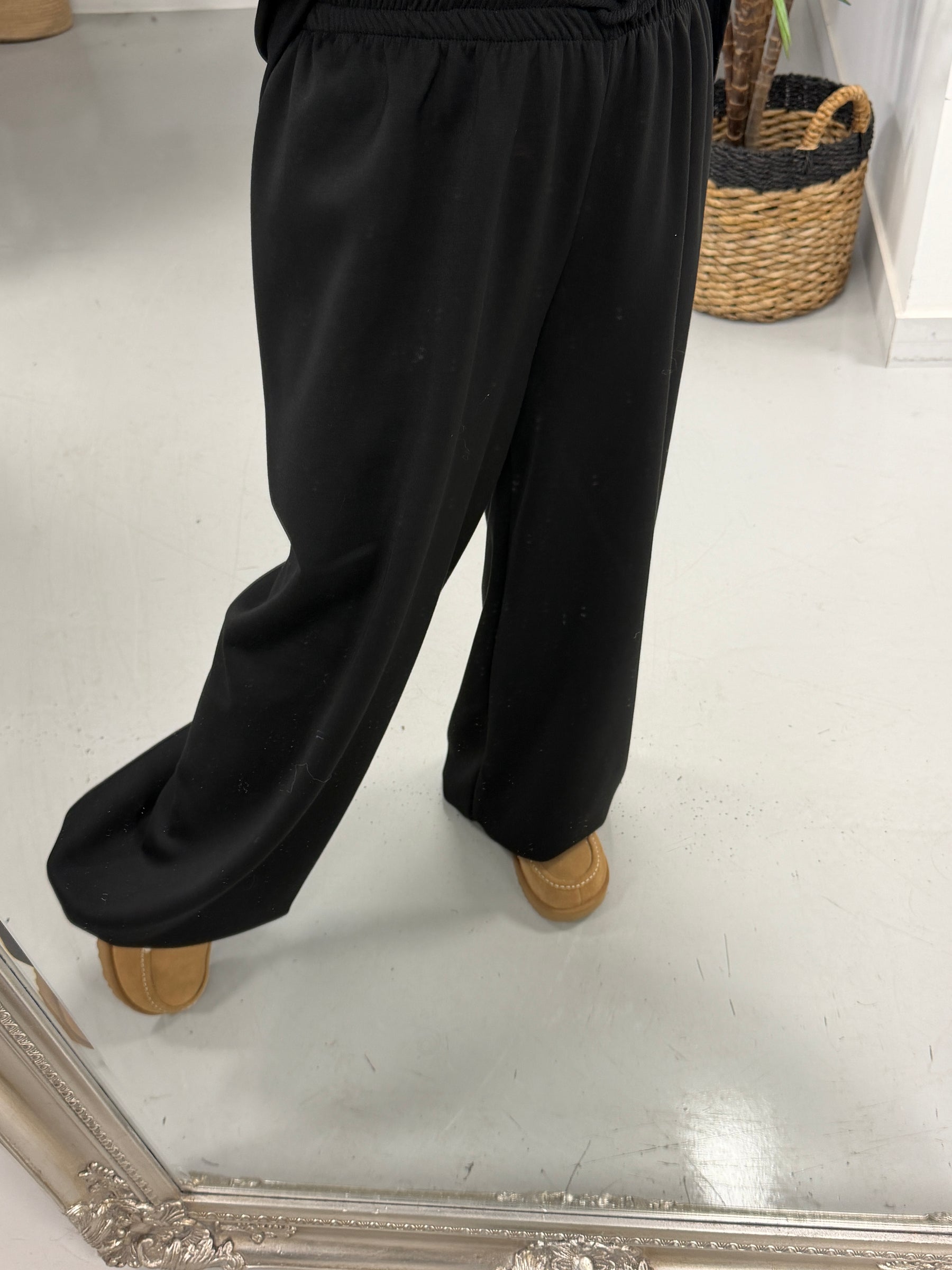 Toggle Cuff Scuba Joggers - Black (Size 10-16)