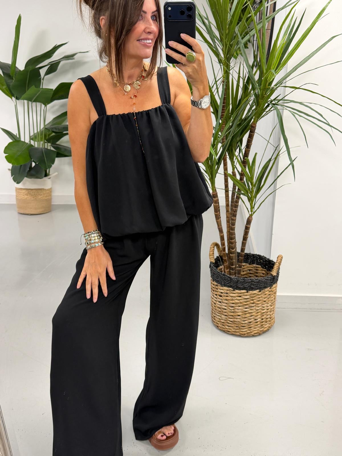 Bubble Two Piece  - Black