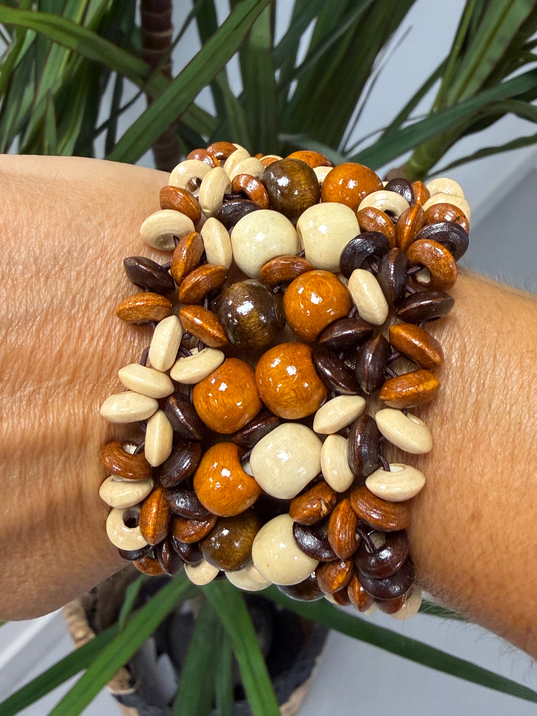 Driftwood Layered Beaded (Choc/Rust)