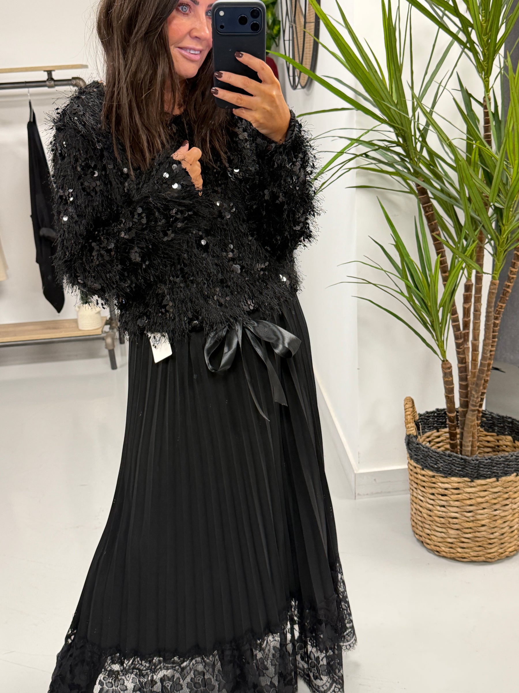 Sequin Cluster Soft Knit