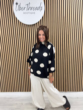 Boxy Dotty Knit- Black