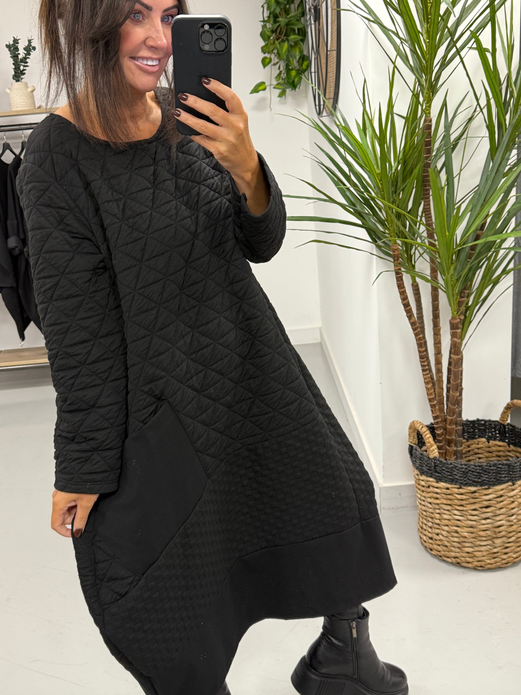 The Cosmo Cocoon Pocket Dress