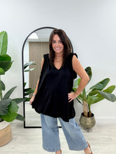 Ruched Vest - Black