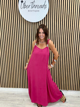 The Spring Shoulder Maxi - Cerise Pink