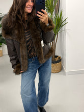 The Reversible PU/Faux Fur Jacket - Chocolate