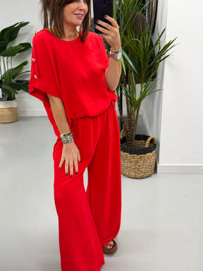 Military Two Piece - Red