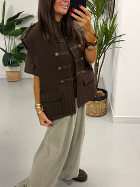 Military Lightweight Gilet - Chocolate