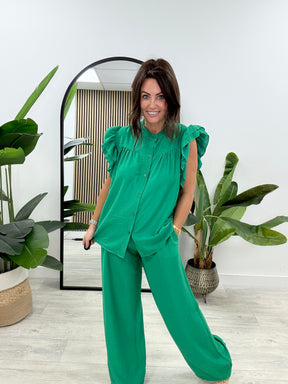 Bromley Button 2 Piece - Emerald