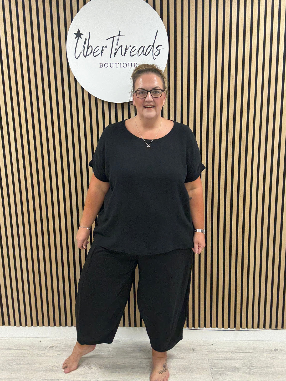 The New Town Jersey Joggers (Plus) - Black