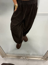 The Barrel Needlecord Joggers - Chocolate (Size 8-12)