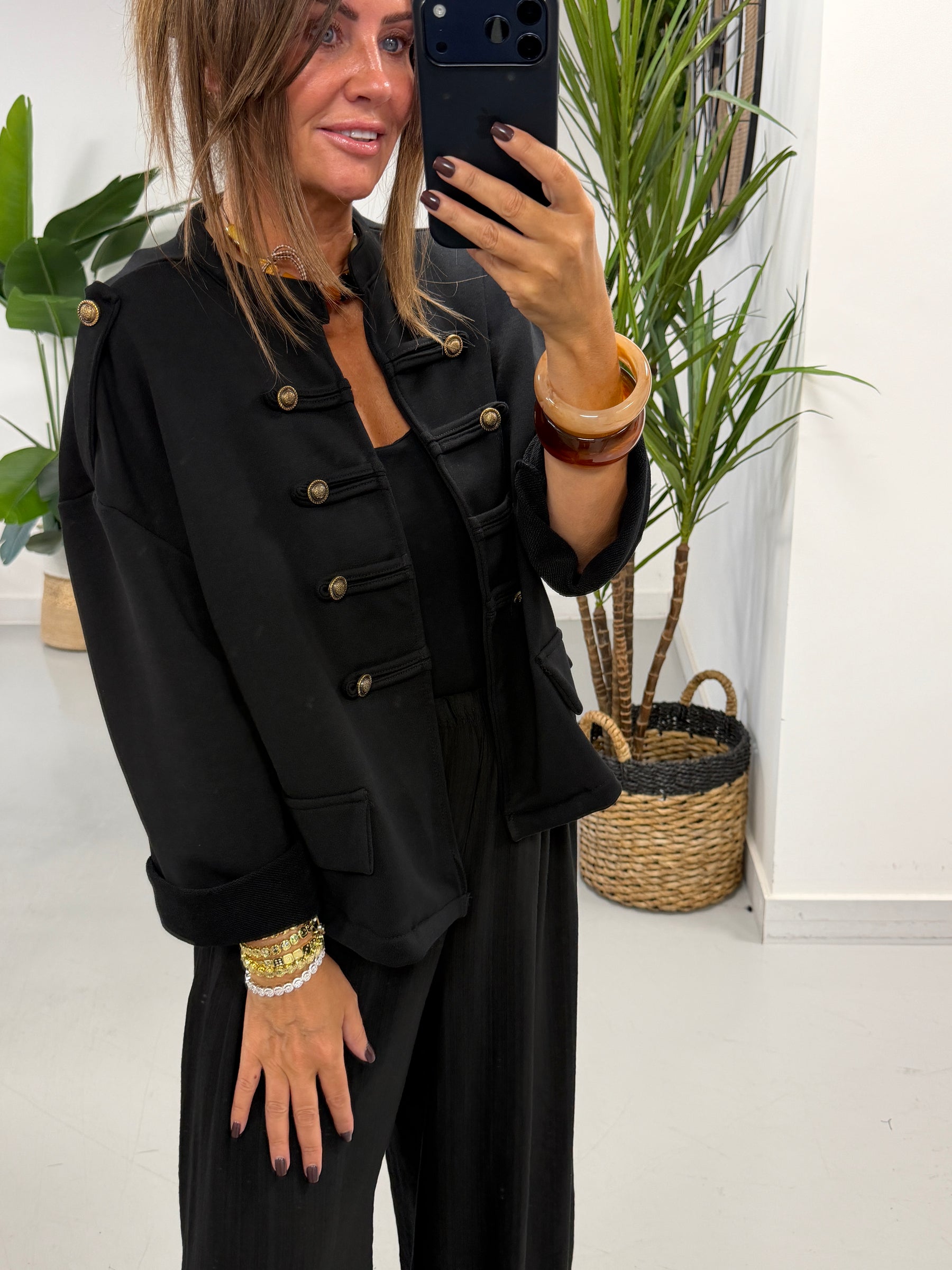 Zeta Otto Military Jacket - Black