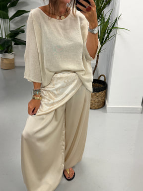 Basic Cotton Top - Cream