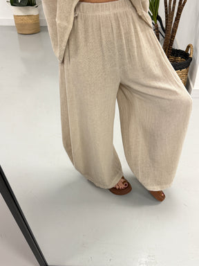 Sahara Barrel Trousers - Stone