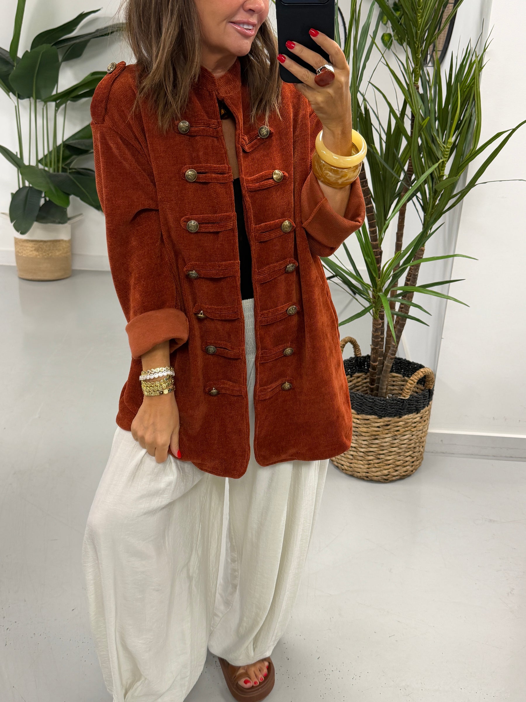 The Big Softie Military Jacket - Rust