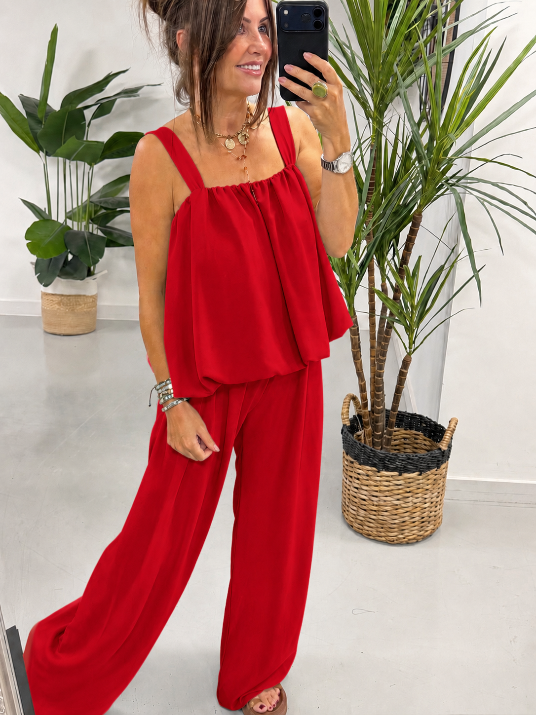 Bubble Two Piece  - Red