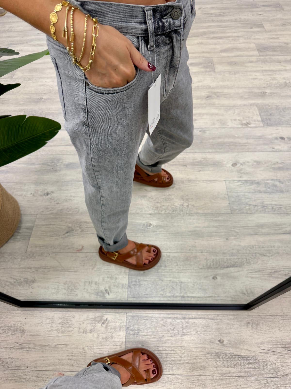 The Denim Club Elasticated Back Jeans - Grey