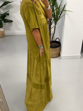 Harlow Vine Maxi - Olive