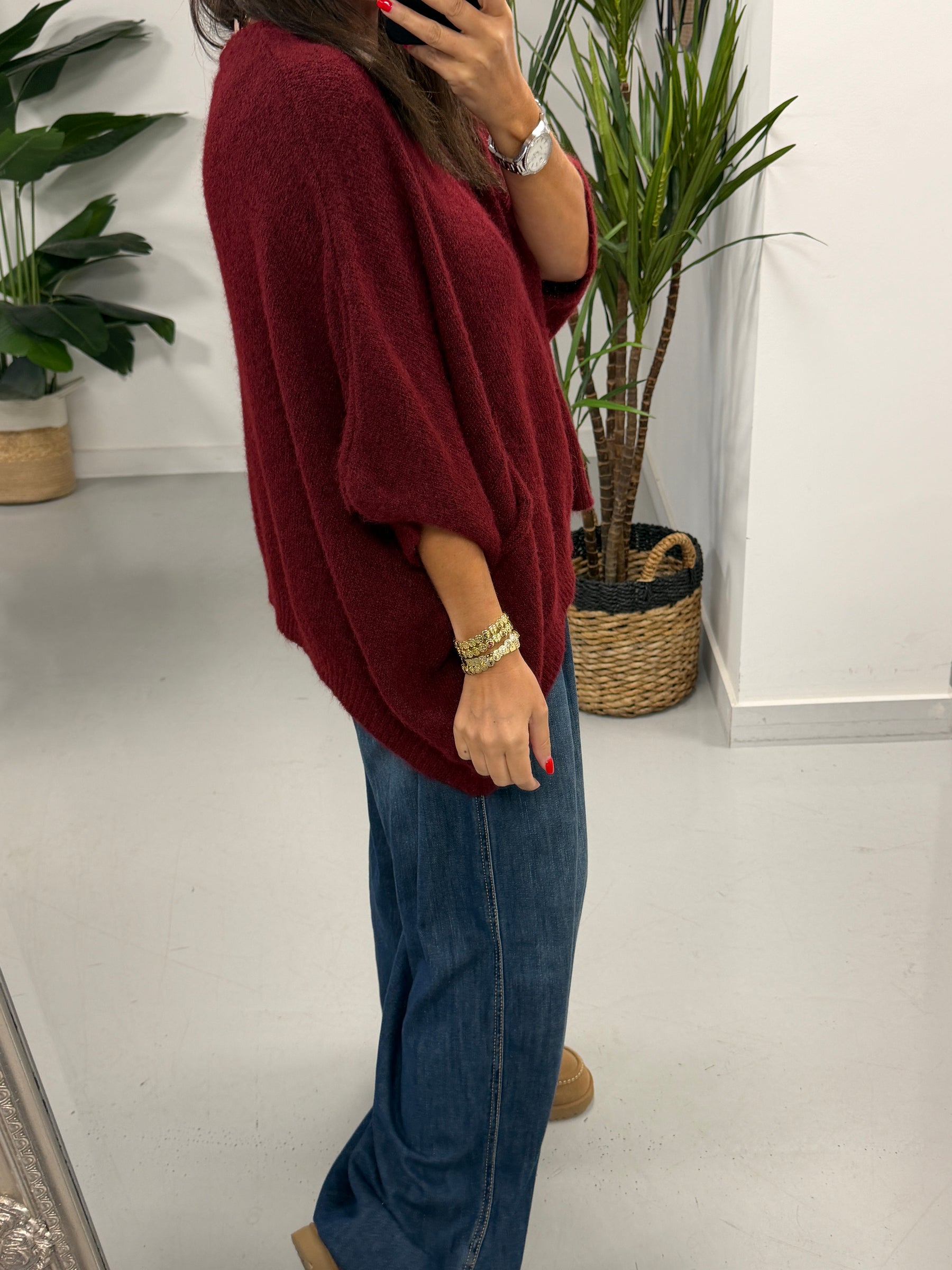 Zeta Otto Slouch Knit - Wine