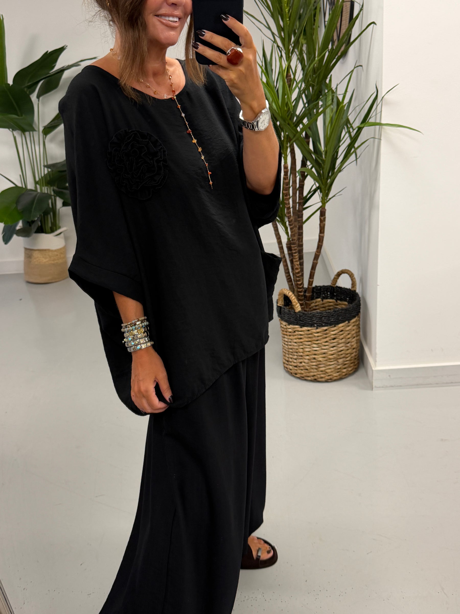 Roxie Pocket Tunic - Black