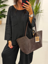 The Woven Infusion Inspired Tote Bag - Dark Chocolate
